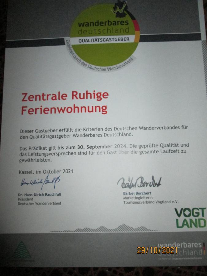 Zentrale-Ruhige Ferienwohnung ไรเคนบาค อิม โวกท์ลันด์ ภายนอก รูปภาพ